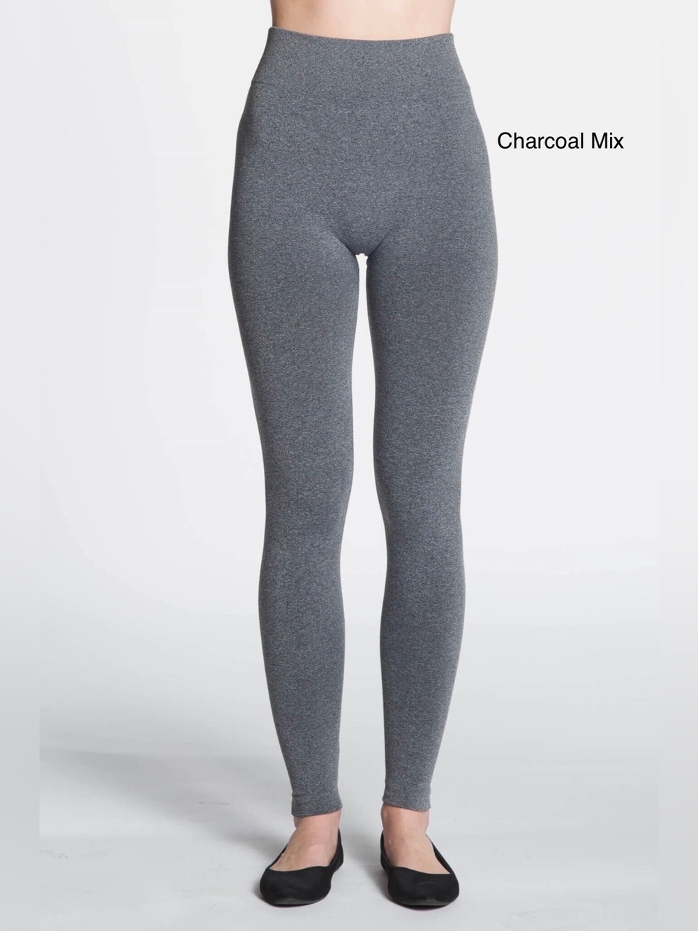 Cotton Blend-The Perfect Fit Legging by DKR & Co.-Charcoal Mix